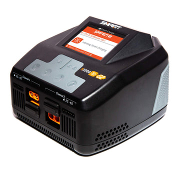 Spektrum S2200 G2 AC 2x200W Smart Charger, SPMXC2010, Black