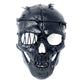 STORM BUY ] Steampunk Style Metallic Scary Horror Skeleton Mask for Halloween Costume Cosplay Party (Black)
