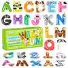 JOYIN Cute Magnetic Letters, 26 Alphabet Fridge Magnets for Toddlers & Kids, Animal Educational Toys, Large Size Preschool ABC S