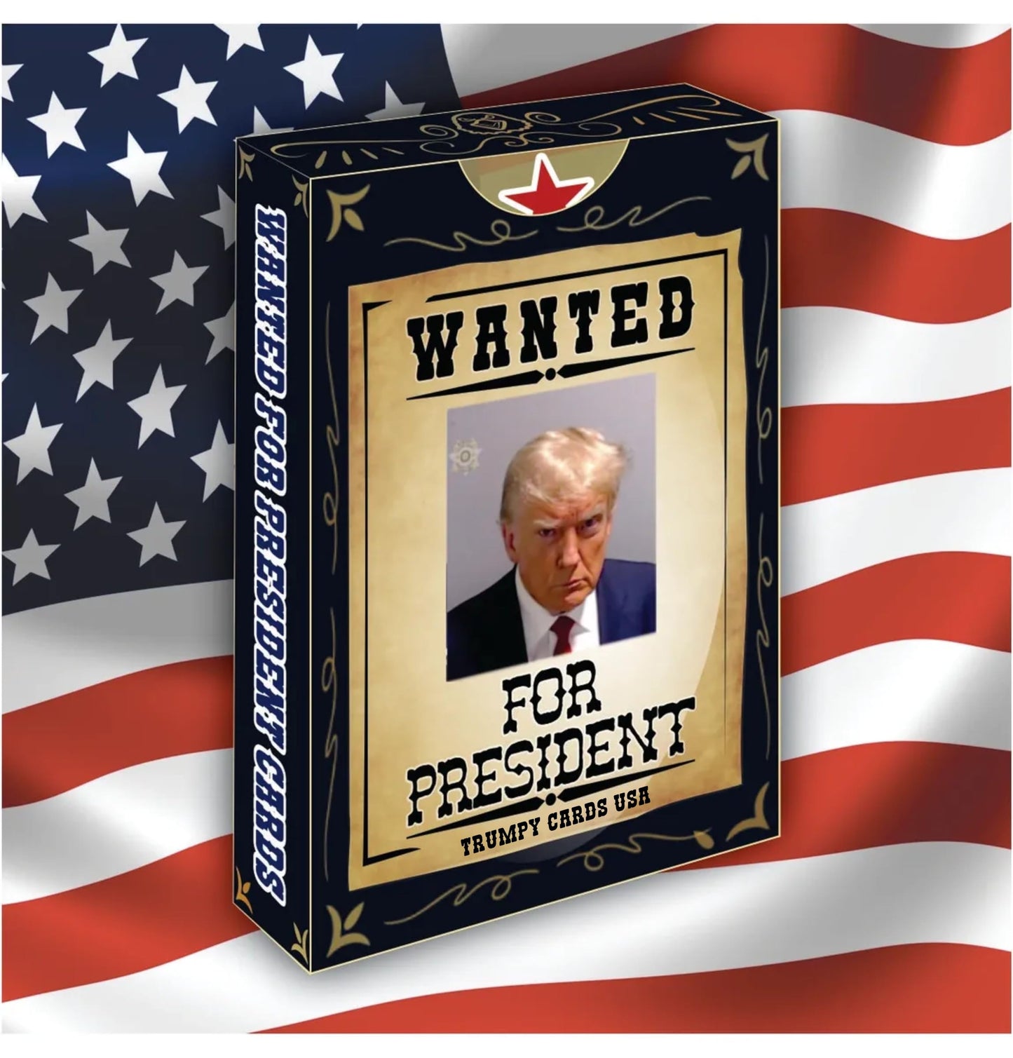 Wanted for President Trump Playing Cards