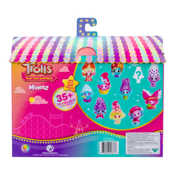 DREAMWORKS TROLLS Fun Fair Surprise Mineez - 1.5 Collectible Figures, Sweet Surprises 11 Pack, 35+ to Collect, Multicolor