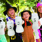 Fun Express Set of 12 Pieces Ghost Shape Cups with Straw for Halloween, Holds 8 oz, BPA Free Plastic, Kids Party Supplies, White