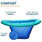 SwimWays Spring Float Papasan Pool Lounger for Swimming Pool  Inflatable Pool Floats mature-themed with Fast Inflation for Ages 15 & Up  Aqua