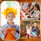 Poen 6 Pcs Thanksgiving Mini Piata Mini Turkey Squirrel Pine Cones Pumpkin Maple Leaves Piata with Greeting Card for Thanksgivin