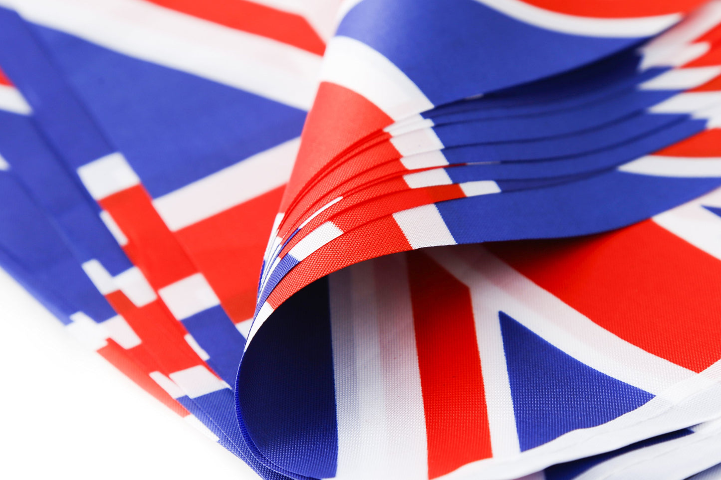 Uk British Flag,100Feet/76Pcs United Kingdom Union Jack National Country World Pennant Flags Banner,Party Decoration Supplies Fo