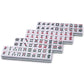 Yellow Mountain Imports American Mahjong Tiles Set of 166, Melamine, Green, Model FX-AT002-A