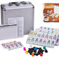Smilejoy Double 12 Colorful Number Dot Dominoes, Mexican Train Domino Game Double Twelve Domino Set With Aluminum Case, 91 Tiles