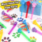 24Pcs Paw Print Bubble Wands For Kids Blue Puppy Dog Party Favors Decorations Pinata Filler Goodie Bags Suffer Classroom Prizes