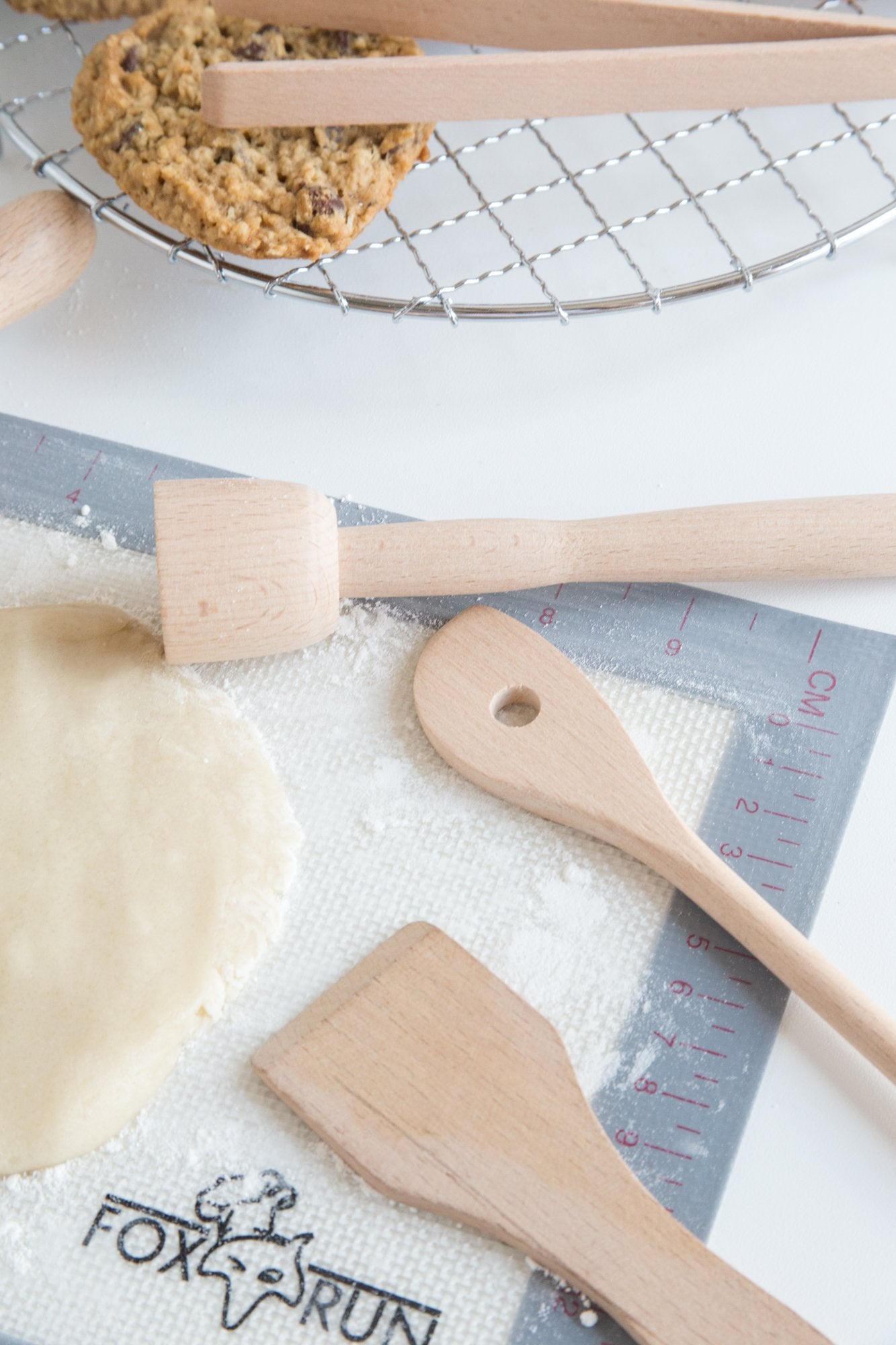 Fox Run Junior Cooking/Baking Tools Set, 8 x 3.25 x 3 inches, Brown