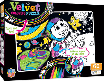 Space Astronauts Velvet Coloring 60Pc