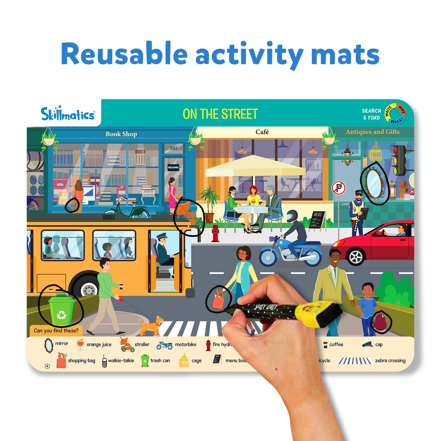 Skillmatics Search and Find Megapack - Educational Activity Game for Kids, Multicolor, Medium, Ideal for Ages 3-6, Model SKILL329SFBM
