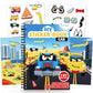 Cars Reusable Sticker Book for Toddlers, DIY Make-a-face Jelly Fun 3D Stickers, Washable Puffy Stickers for Kids Toys, Airplane 