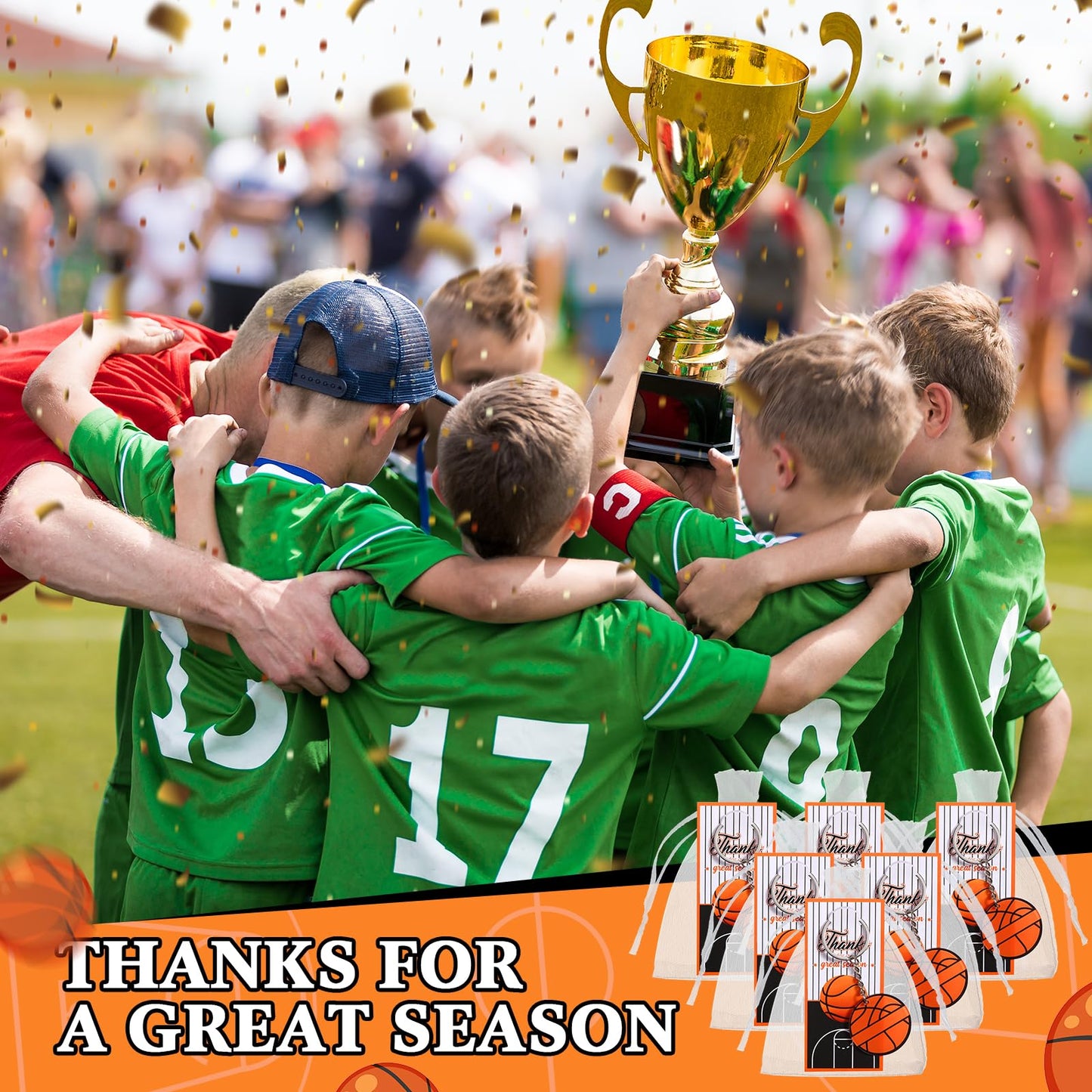 Huquary 30 Sets Sport Team Party Favors Acrylic DIY Name Keychains Soccer Softball Baseball Keychain Gift for Birthday Party Rew