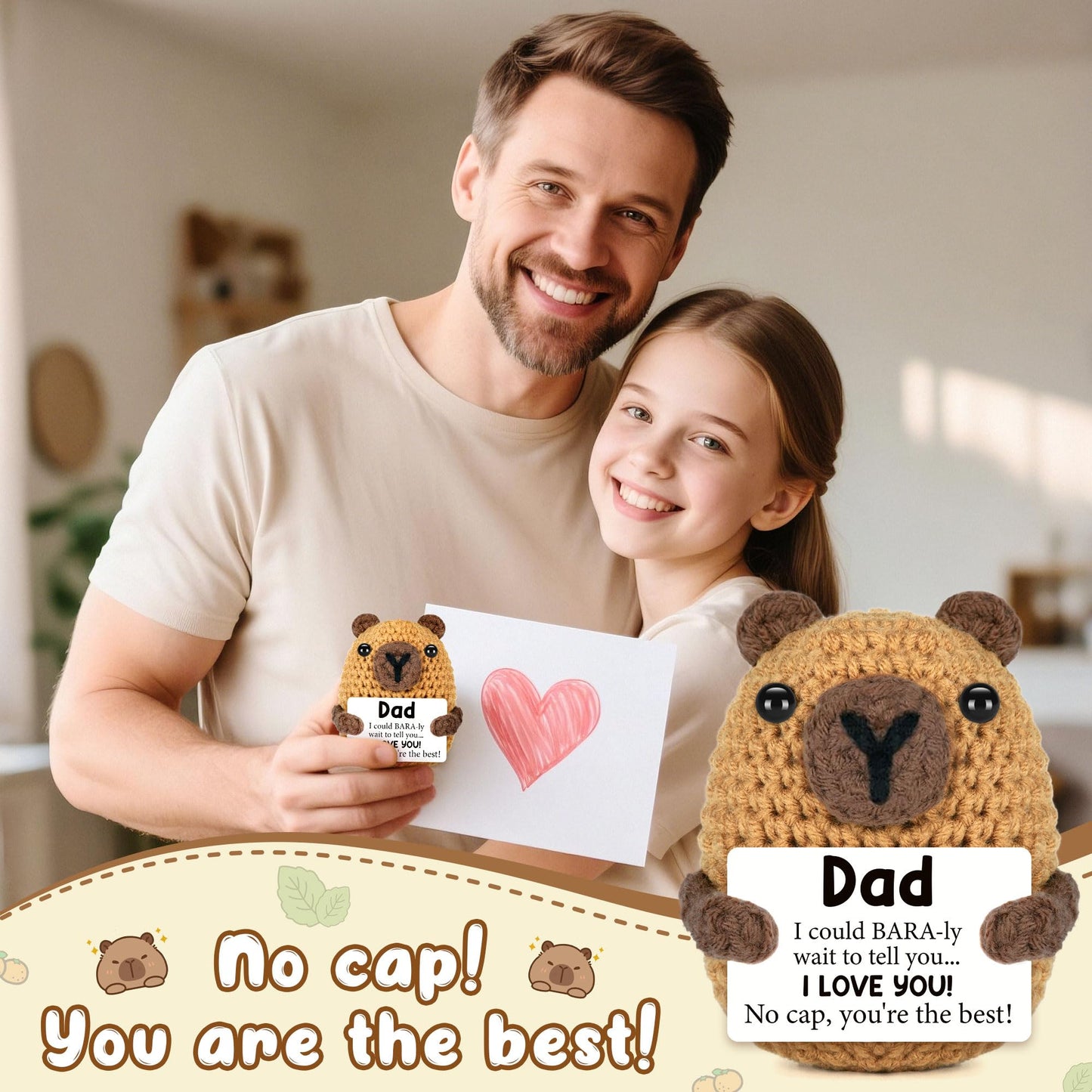 Gifts for Dad Christmas from Daughter Son Kids, Xmas Stocking Stuffers for New Daddy, Best Dad Ever White Elephant Gifts, Stepda