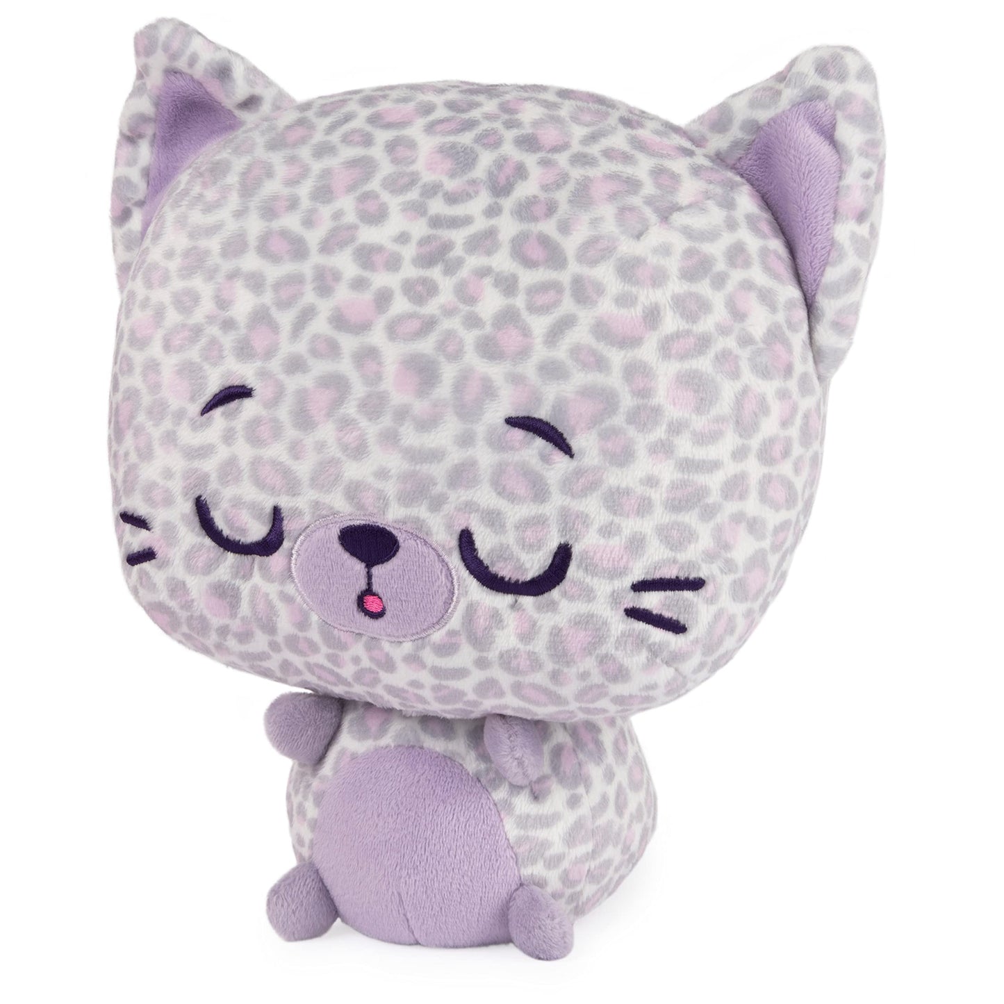 Gund Drops, Gina Spots, Expressive Premium Stuffed Animal Soft Plush Pet, Purple Leopard, 9