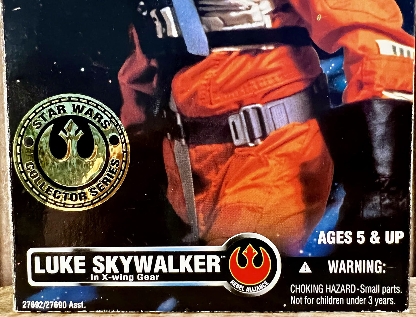 STAR WARS 12" Luke Skywalker Doll Figure in X-Wing Gear, Model 27692, Plastic, Medium Size