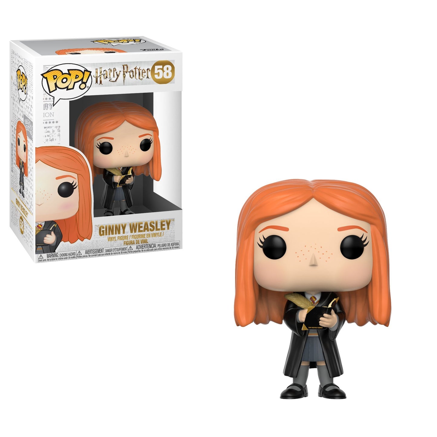 Funko POP! Harry Potter Ginny Weasley with Diary - 3.75" Vinyl Figure, Multicolor, Model 29504