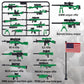 MaozyHomie 44 Pcs  Pack Military 4 Countries  Accessories Toys Military Equipment Battle Blocks Bricks Compatible with Major Brand  3 Years Old and up