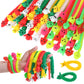 48 Pcs Christmas Stretchy Strings Fidget Toys, Colorful Stretchy Fidgets Sensory Toys, Stress Relief Stretch Sensory Bracelet St