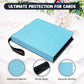 9 Pockets Trading Card Binder  HYMENEX 900 Pockets Baseball Card Binder with Sleeves and Zipper for Game Sports Cards and Kids Organized (Light Blue)
