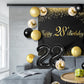 Happy 28Th Birthday Balloons Black Set Decor - Cheers To 28 Years Old Party Theme Garland Banner Backdrop Decorations For Women