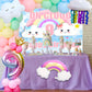Laventy 35 Pcs On Cloud 9 Birthday Decoration For Girls On Cloud 9 Birthday Backdrop On Cloud 9 Balloons On Cloud 9 Birthday Banner Cloud Balloon Rainbow Balloon