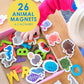 Curious Columbus Animal Toddler Magnets For Refrigerator - 52 Fridge Magnets For Toddlers Play With Magnetic Letters - Foam Abc Magnetic Learning Set For Alphabet Learning