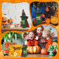 Unique Gifts for Halloween Kids and Teens - Mini Funny Emotional Support Pickle with Magic Hat and Cloak - Cute Knitted Plush Doll Halloween Decoration for Women  Toddlers  mature-themed