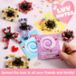 Joyin 36 Packs Valentine'S Day Gift Cards With Fidgets Spinners, Deformable Diy Spinners Fingertip, Stress Relief Fidget Toys Fo