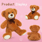 Maogolan Bulk Teddy Bear Baby Shower, 10 Packs Small Dark Brown Teddy Bear Stuffed Animals In Bulk,13.5' Small Stuffed Bears Plush For Wedding,Birthday,Christmas, Party Decorations