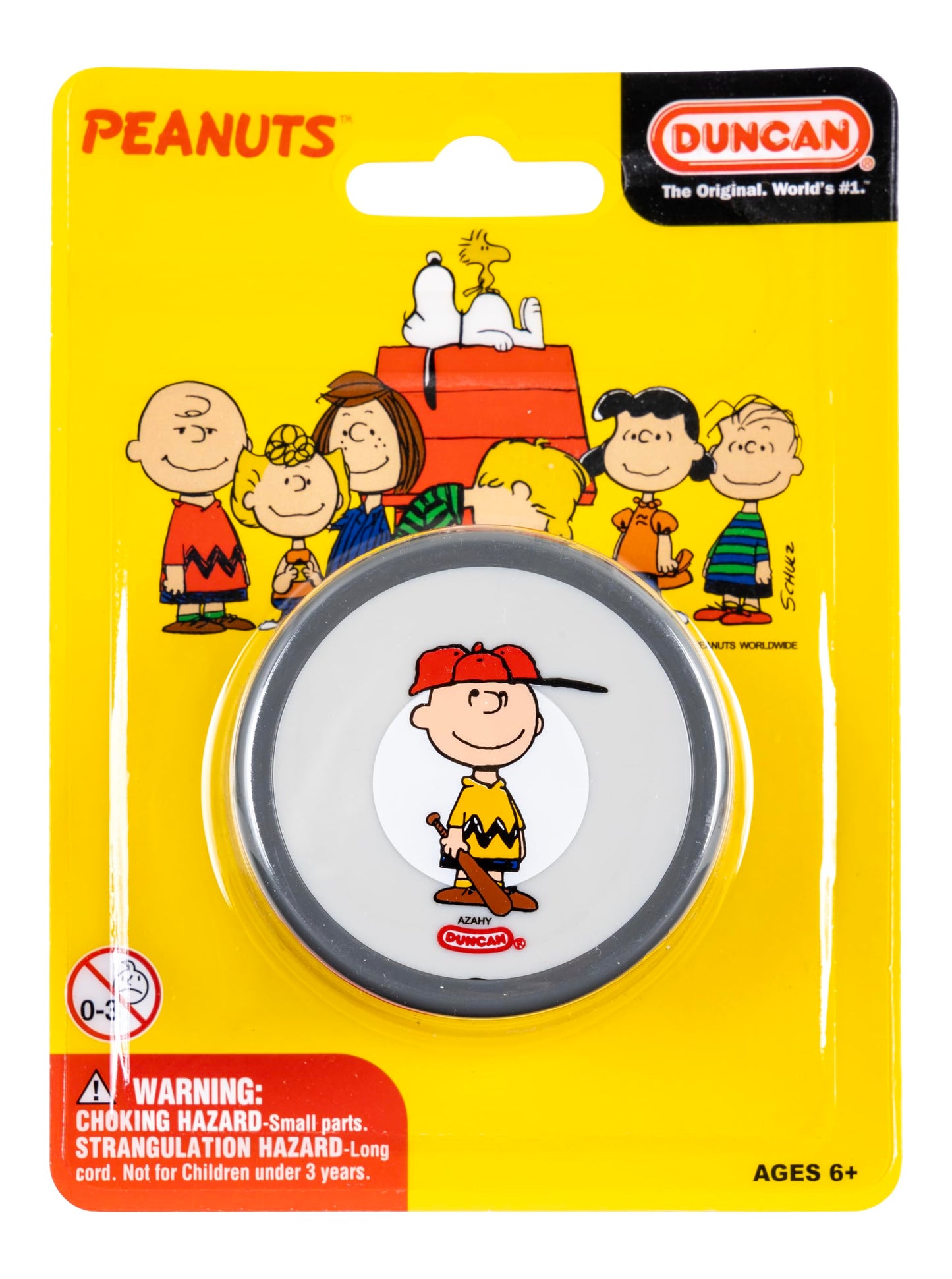 Duncan Toys Butterfly Yo-Yo X Peanuts, Beginner Yo-Yo With String, Steel Axle And Plastic Body, Charlie Brown