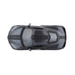 2020 Chevrolet Corvette Stingray C8 Dark Gray Metallic with Racing Stripes 1/18 Diecast Model Car by Maisto