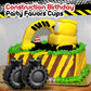 Amyhill 24 Pieces 12 Oz Construction Truck Cups Set Truck Construction Cups With Orange Straw Construction Birthday Party Suppli