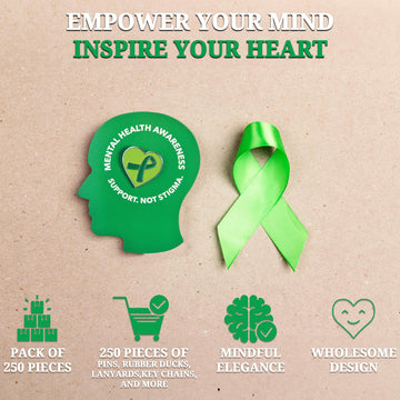 Fun Express Mental Health Awareness Items - Boost Mental Health Awareness With 250 Inspiring Pieces - Empower Minds From Awarene
