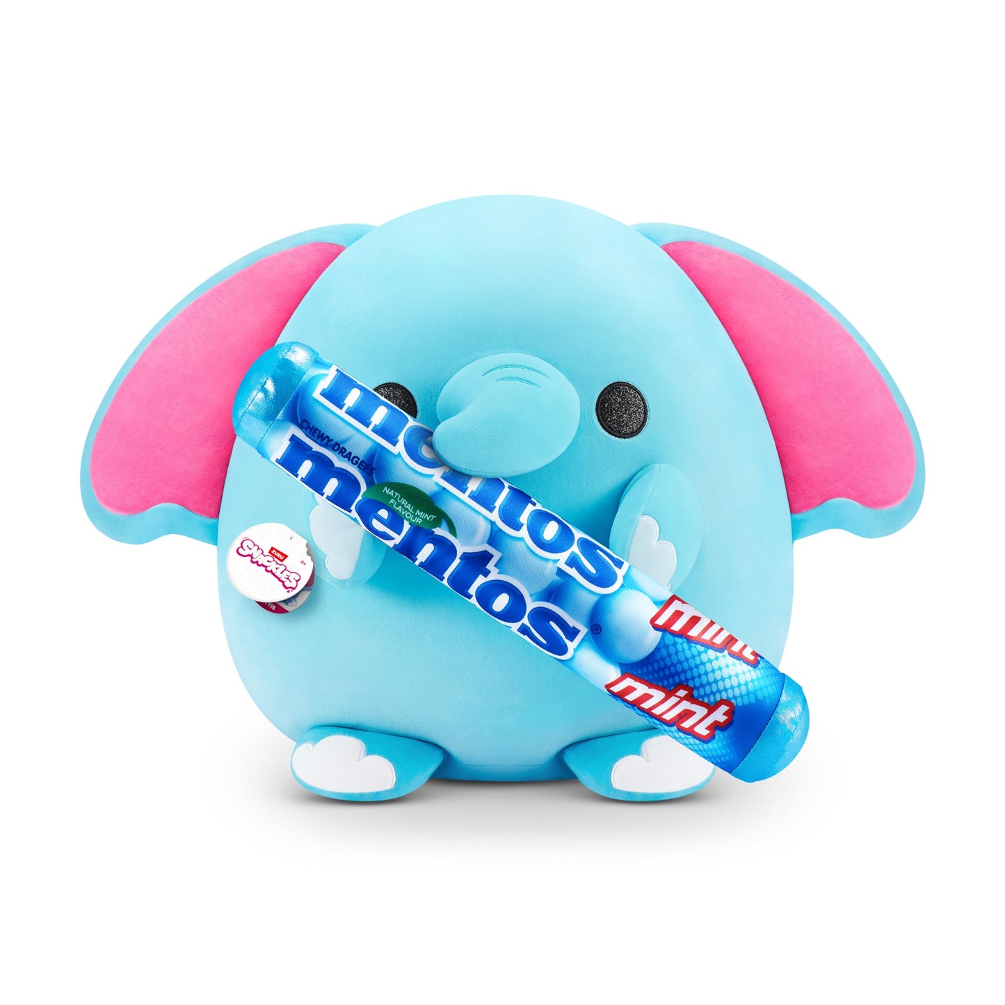 Snackles (Mentos) Elephant Super Sized 14 Inch Plush By Zuru, Ultra Soft Plush, Collectible Plush With Real Licensed Brands, Stu