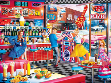 Masterpieces 550 Piece Jigsaw Puzzle For Adults, Family, Or Youth - Good Times Diner - 18''X24''