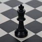 WE Games Dark King Replacement Chess Piece - Plastic, Felt Bottom, Classic Design, Model 04-1237