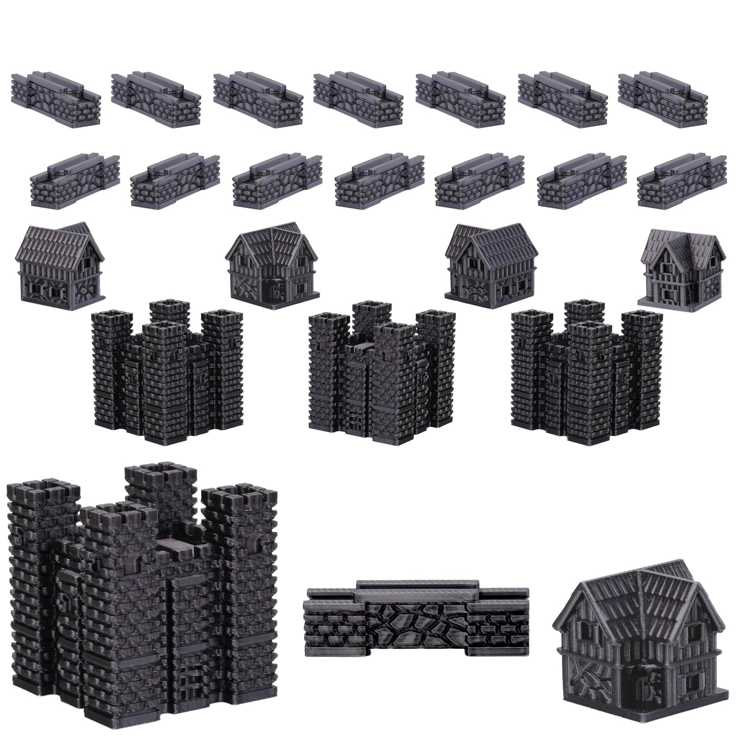 BKPrint3D Custom Civilizations for Catan - 3D Printed Brown and Green Replacement Player Sets