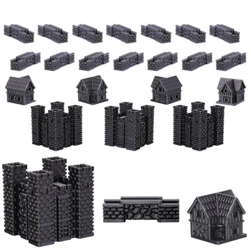BKPrint3D Custom Civilizations for Catan - 3D Printed Brown and Green Replacement Player Sets