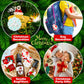 Christmas Party Favor for Kids: Stocking Fillers Pop Keychain - Christmas Eve Box Fillers Party Favours for Children- Fidget Toy