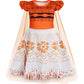Wonderbabe Girls Adventure Outfit Dress Princess Fancy Dress Up Clothes Kids Halloween Cosplay Birthday Outfit With Cape Size 2-3T