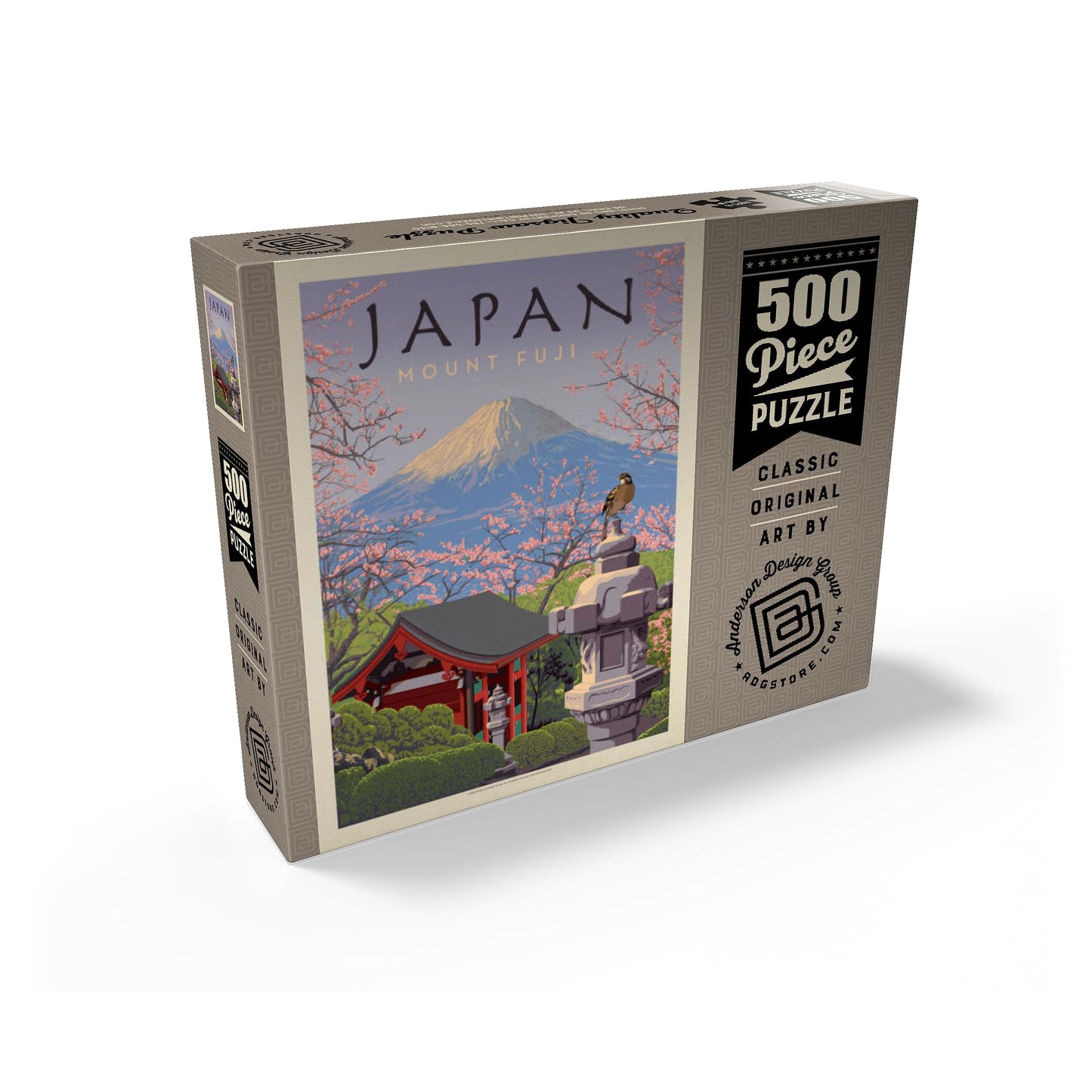 Mypuzzle Japan: Mount Fuji, Vintage Poster - Premium 500 Piece Jigsaw Puzzle For Adults