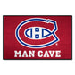 FANMATS 14446 NHL - Montreal Canadiens Man Cave Starter Mat Accent Rug - 19in. x 30in. | Sports Fan Home Decor Rug and Tailgatin