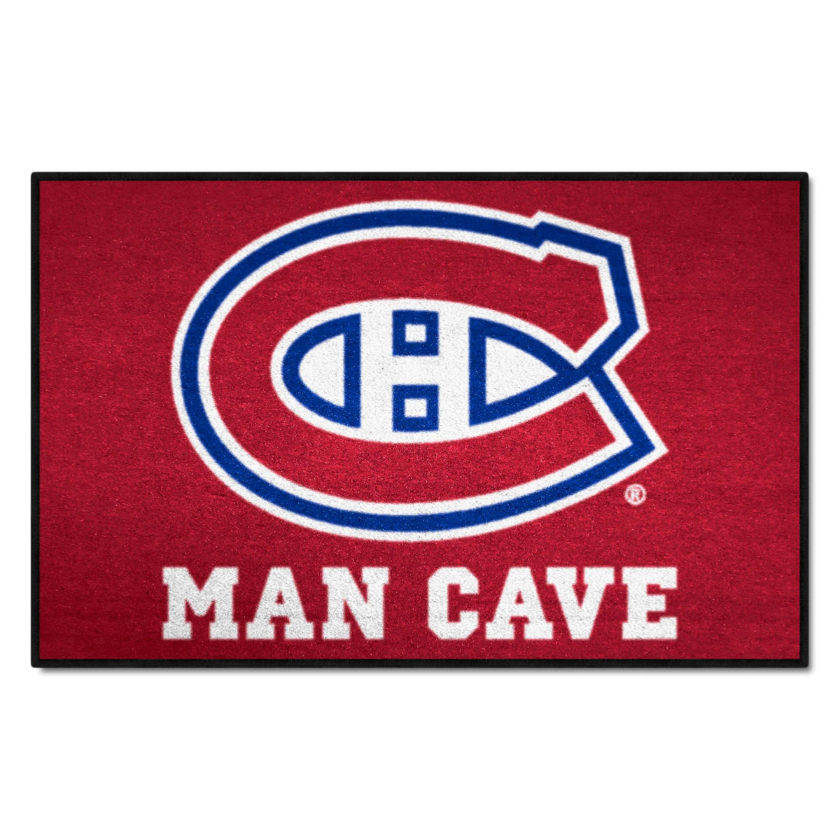 FANMATS 14446 NHL - Montreal Canadiens Man Cave Starter Mat Accent Rug - 19in. x 30in. | Sports Fan Home Decor Rug and Tailgatin
