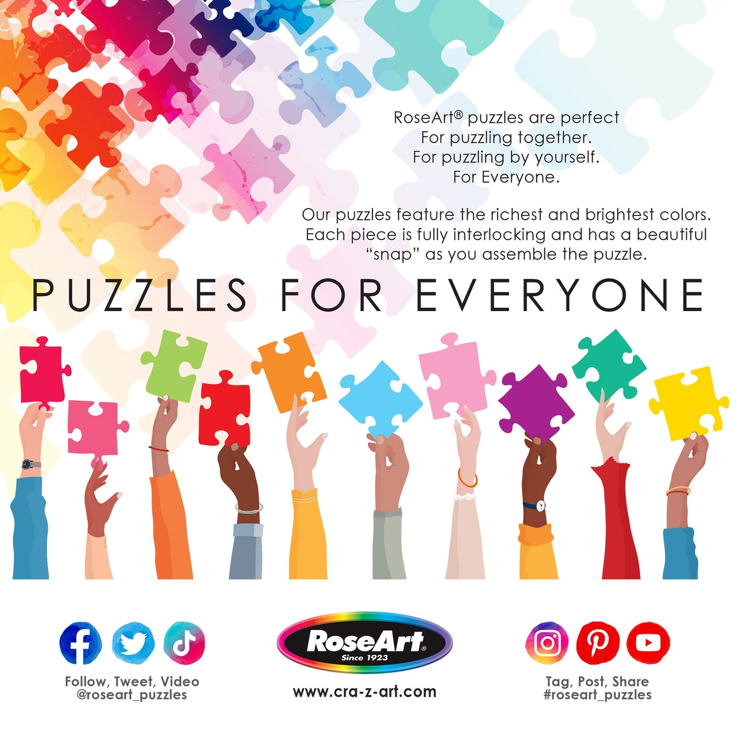 RoseArt 1000-Piece Jigsaw Puzzle - Ballooning Fun - Multi-Colored Paper - Model 6260ZZE