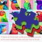 PICKFORU Birds Puzzles for Adults 1000 Pieces, Colorful Animals Jigsaw Puzzles Cardinal Blue Jay, Cute Parrot Puzzle as Wall Dec