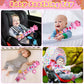Vpkefla Infant Baby Toys 0 To 12 Months, Stuffed Animal Tummy Time Toys Sensory Toys With Crinkle Rattles Textures And Mirror Gi