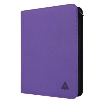 Rayvol enhanced 9-Pocket Card Binder - Fits 828 Trading Cards  Side Loading Ringless Card Collection Album for TCG and Sports Cards -Violet