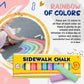 144 PCS Jumbo Washable Sidewalk Chalk Set Non-Toxic Jumbo Chalk for, Painting on Chalkboard, Playground, Blackboard, and Outdoor