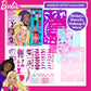 Barbie Makeup Artist Magazine By Horizon Group Usa, Create Your Own Hair & Makeup Looks Using 130+ Stencils, 180+ Stickers, Crayons, Pretend Makeup & More